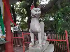 笠䅣稲荷神社の狛犬