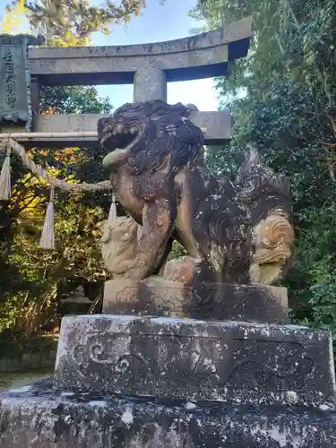 走田神社の狛犬