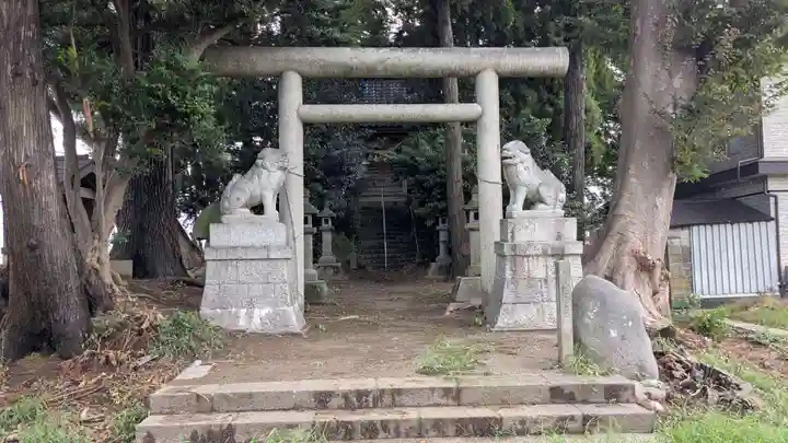 神明社(竹内天神堂古墳)の鳥居