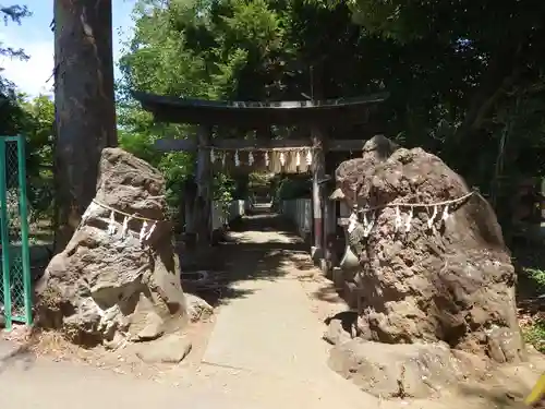 馬場氷川神社の鳥居