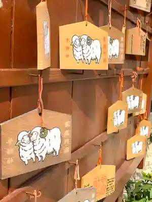 羊神社の絵馬