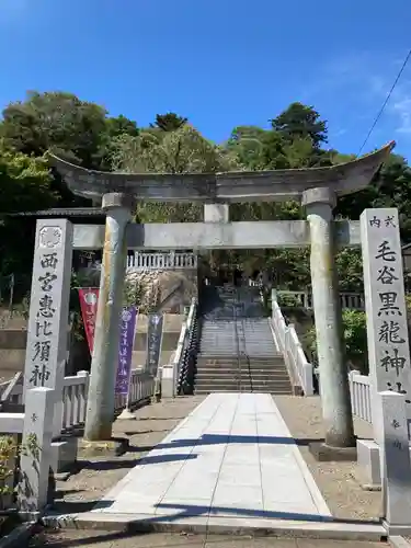 毛谷黒龍神社の鳥居