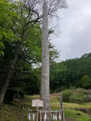 諏訪大社上社前宮の自然