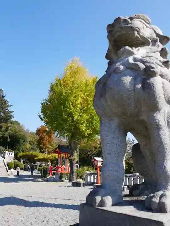 足利織姫神社の狛犬
