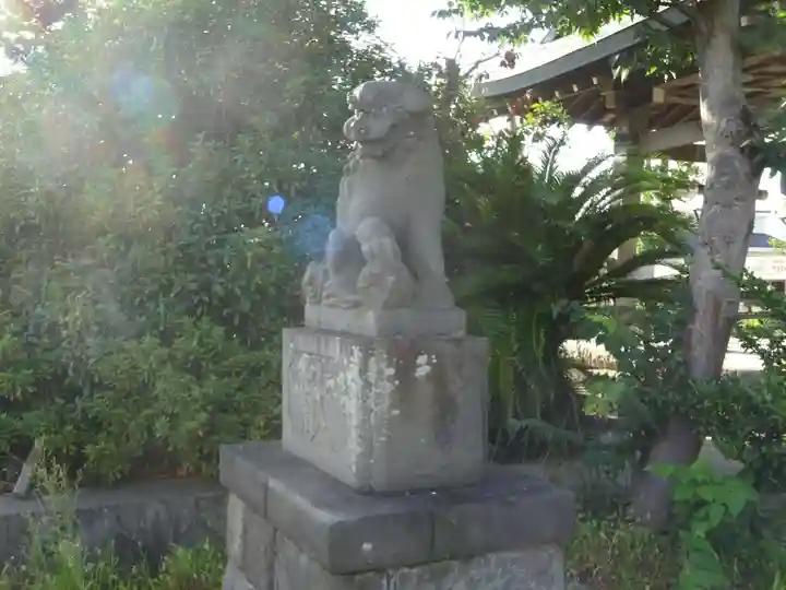 柄沢神社の狛犬