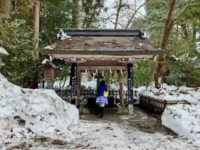 伊佐須美神社の手水舎