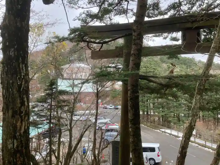 石鎚神社 土小屋遥拝殿の景色