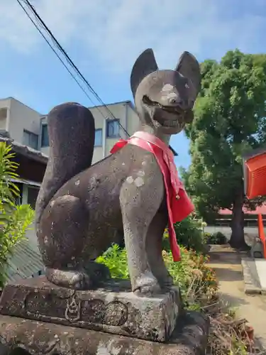 道後稲荷神社の狛犬