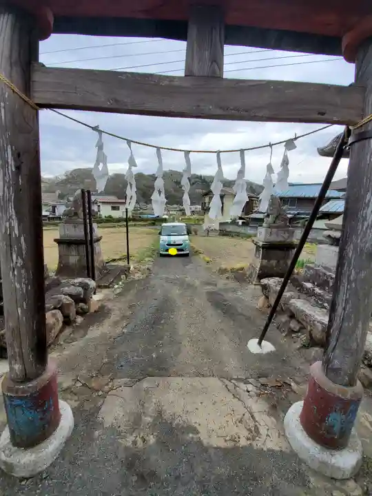 上蒔田椋神社の鳥居