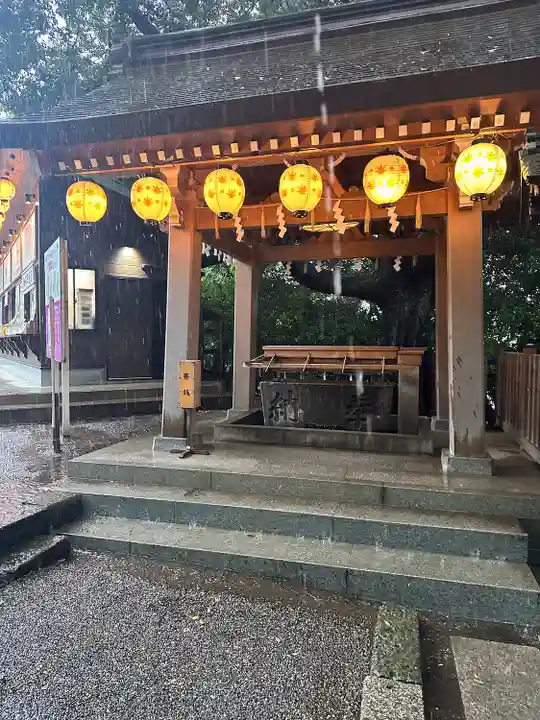 検見川神社の手水舎