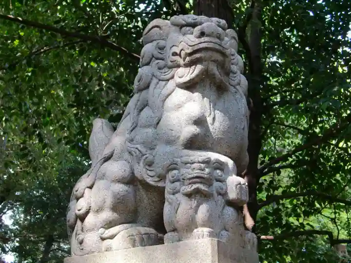 土支田八幡宮の狛犬