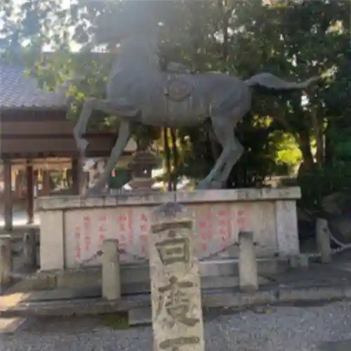 岸城神社の狛犬