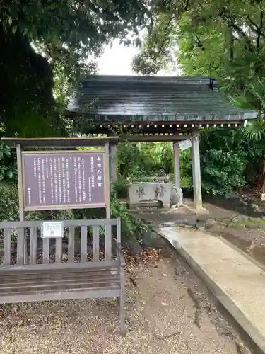 上地八幡宮の手水舎