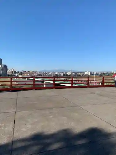 多摩川浅間神社の景色