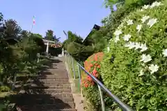 長屋神社の庭園