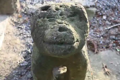 阿久津「田村神社」（郡山市阿久津町）旧社名：伊豆箱根三嶋三社の狛犬