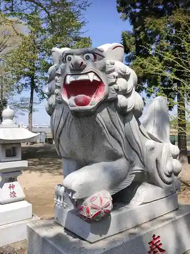 神明神社の狛犬