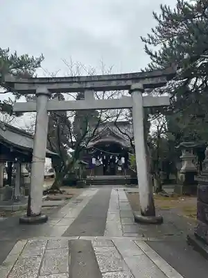 越中白山総社の鳥居