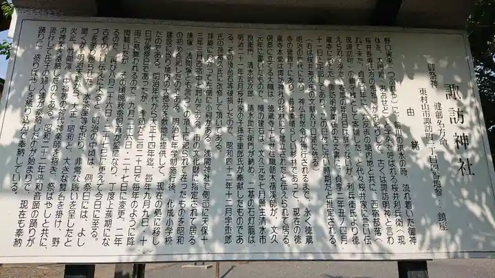 諏訪神社の歴史