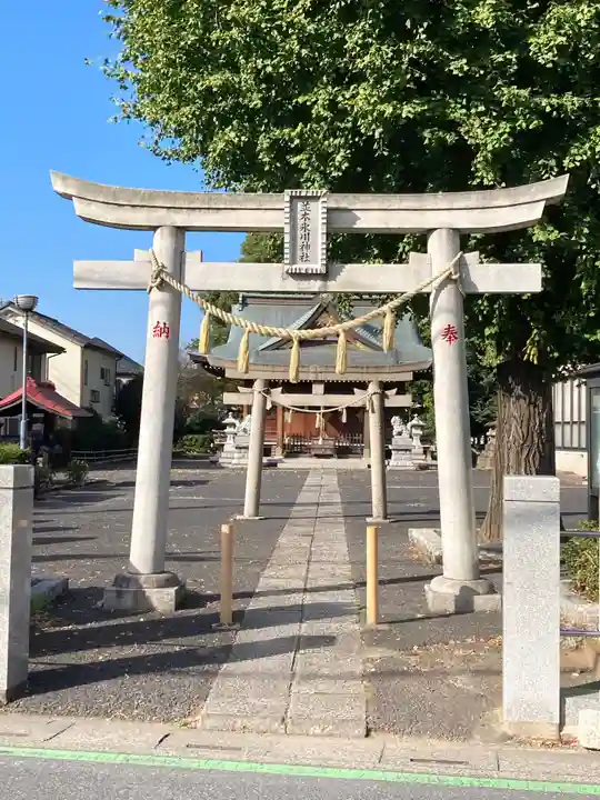 並木氷川神社の鳥居