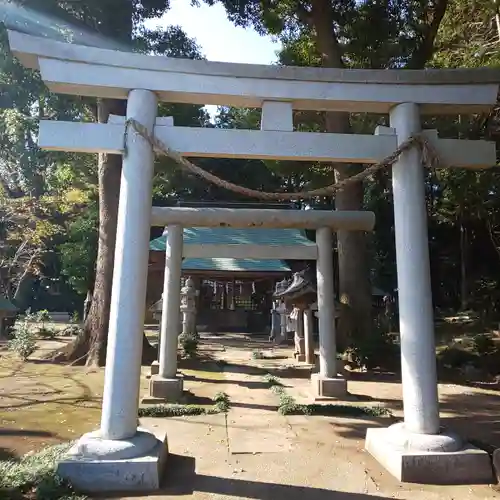 弓田香取神社の鳥居