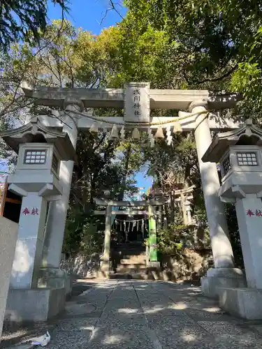 多摩川浅間神社の鳥居