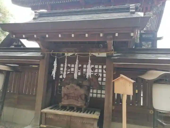 山名八幡宮の狛犬