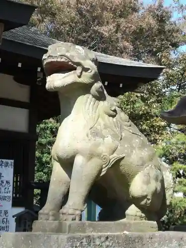 登渡神社の狛犬