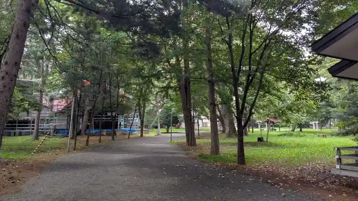 十勝護国神社の庭園