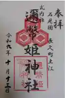 迩幣姫神社の御朱印
