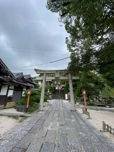 到津八幡神社の鳥居