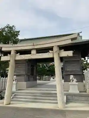 国安天満神社の鳥居