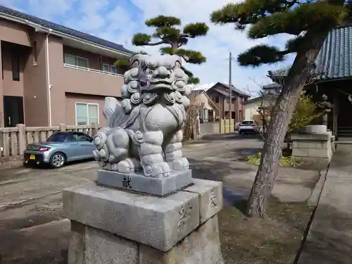 乙子神社の狛犬