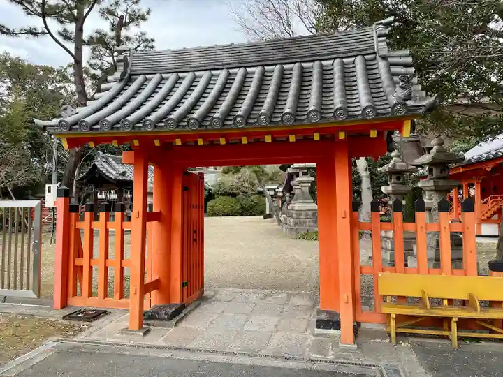 大海神社(住吉大社摂社)の山門・神門