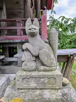 相馬妙見宮　大上川神社の狛犬