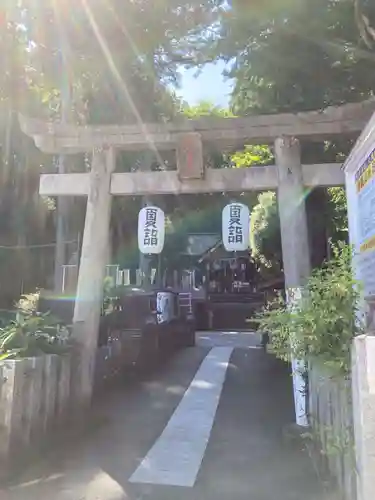 中之嶽神社の鳥居