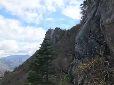 石鎚神社頂上社の景色