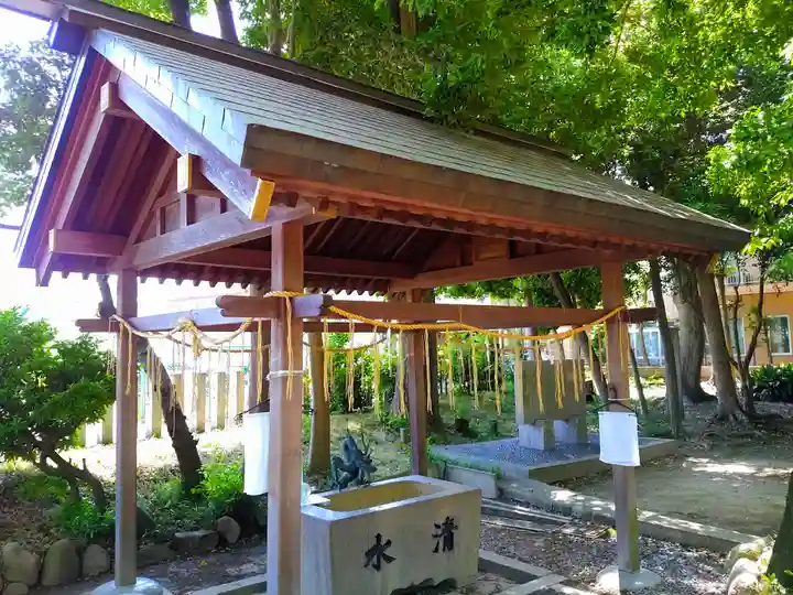 神明社(桜神明社)の手水舎