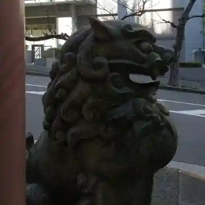 築土神社の狛犬