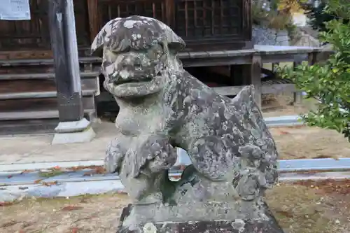 油井神社の狛犬