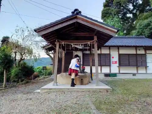 五社神社の手水