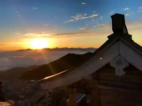 木曽駒ヶ嶽神社　奥社の景色