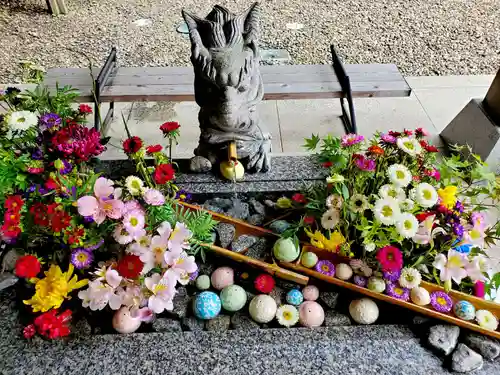 滑川神社 - 仕事と子どもの守り神の手水