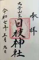 丸子山王日枝神社の御朱印