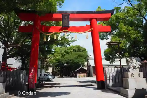 開口神社の鳥居