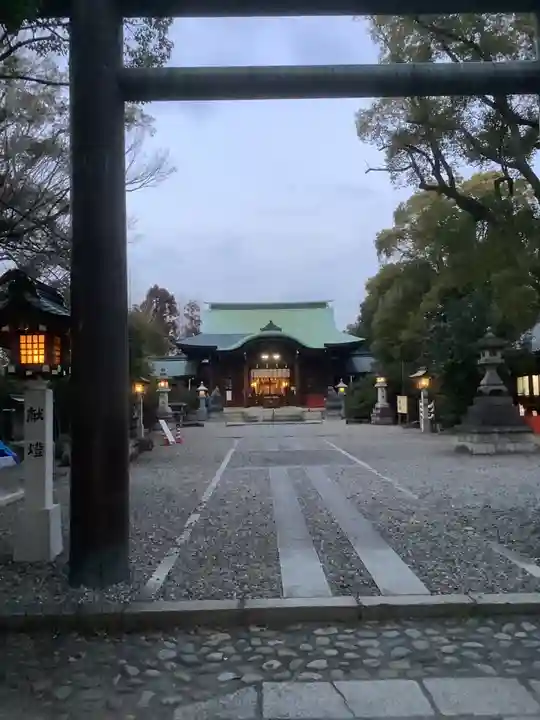 溝旗神社(肇國神社)の鳥居