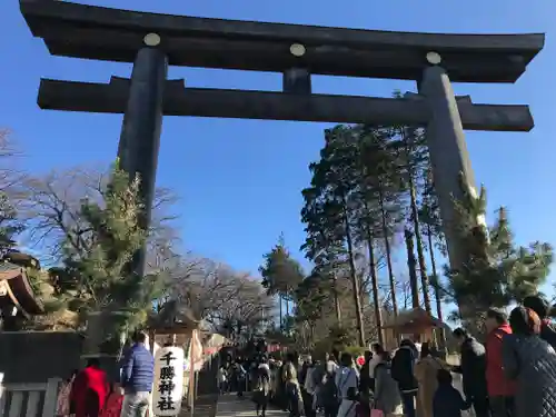 千勝神社の鳥居