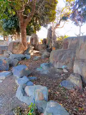 神明社（上細池神明社）の庭園