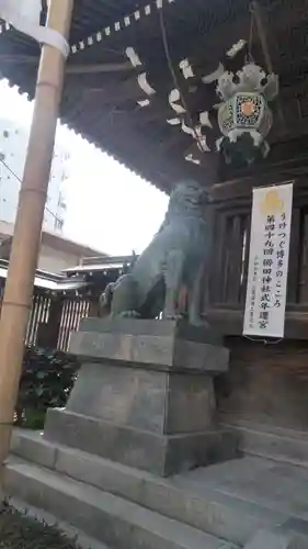 櫛田神社の狛犬