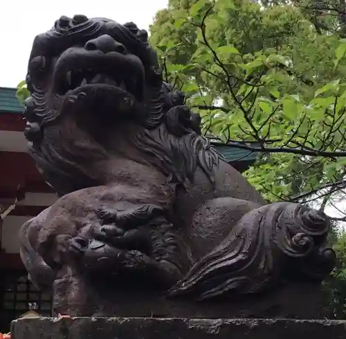 多摩川浅間神社の狛犬